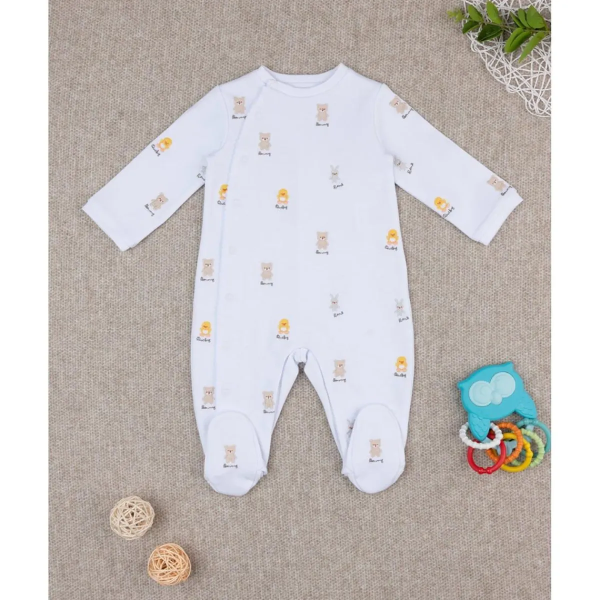 Online Mono unisex sonrisa bordados por todas partes Recién Nacido·Ropa Y Accesorios|Ropa Y Accesorios·Peleles