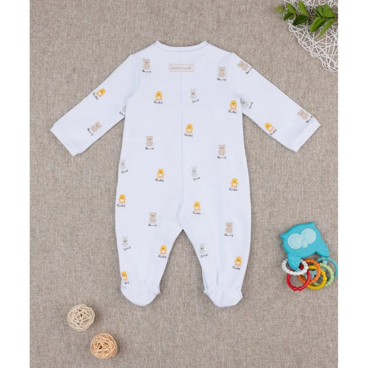 Online Mono unisex sonrisa bordados por todas partes Recién Nacido·Ropa Y Accesorios|Ropa Y Accesorios·Peleles