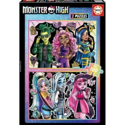 Online Monster High - Set de 2 puzzles infantiles de 100 piezas con imágenes de Monster High Juegos Y Puzzles