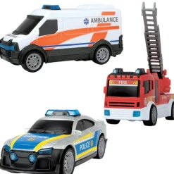Discount Motor & Co - Pack 3 vehículos de emergencia Vehículos Y Circuitos