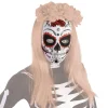 Máscara Calavera Katrina Rosas Rojas Día de los Muertos*RUBIE'S Best
