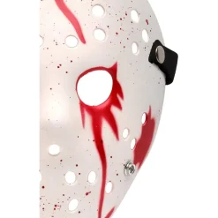 Outlet Máscara de hockey sangrienta viernes 13, color blanco/rojo, unisex ㅤ Disfraces|Halloween
