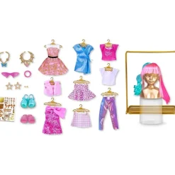 Online - Vestidor de looks con ropa y accesorios para muñeca glamurosa ㅤ Muñecas