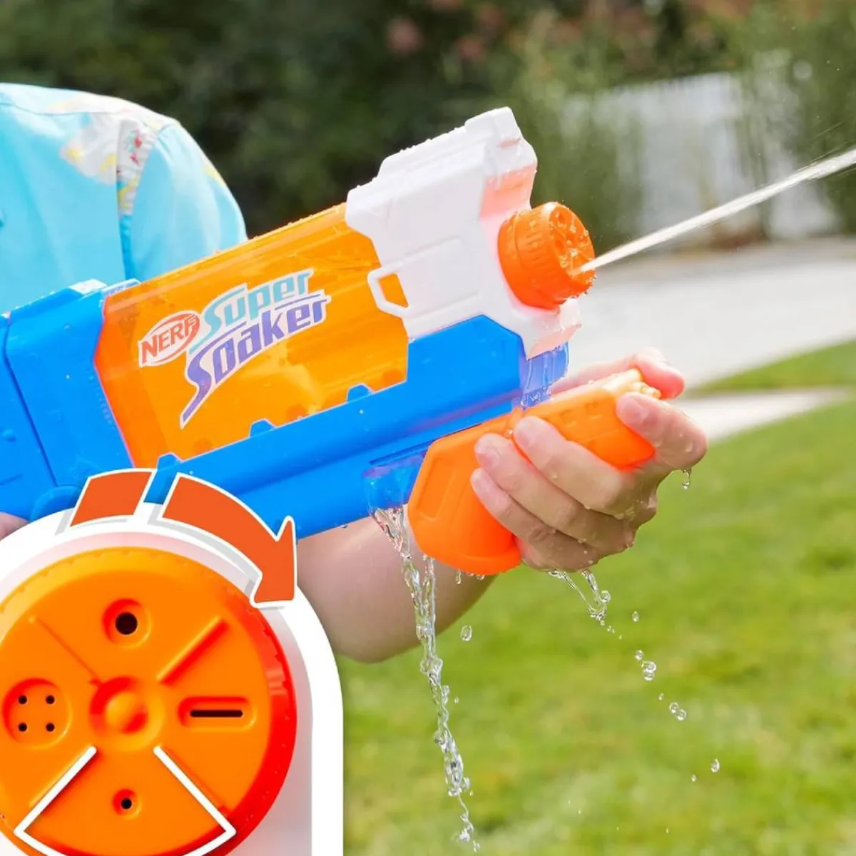 Best - Pistola de agua Super Soaker Flip Fill Juguetes De Verano