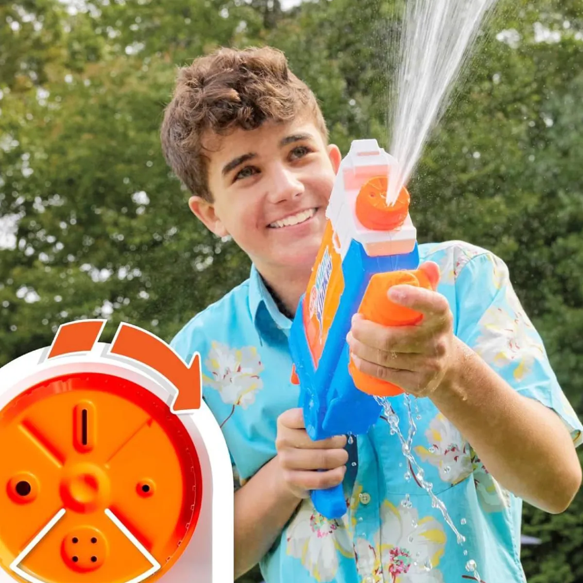 Best - Pistola de agua Super Soaker Flip Fill Juguetes De Verano