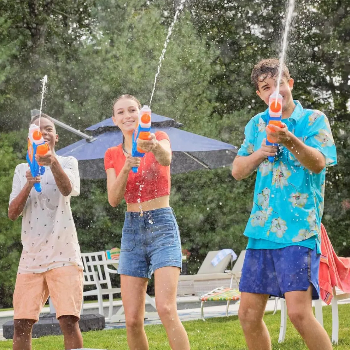 Best - Pistola de agua Super Soaker Flip Fill Juguetes De Verano