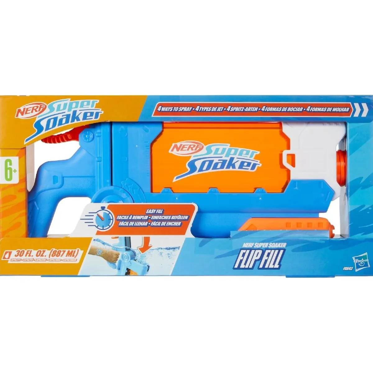 Best - Pistola de agua Super Soaker Flip Fill Juguetes De Verano