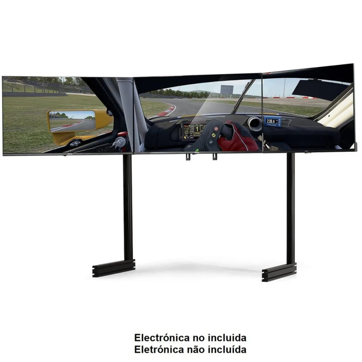 Clearance - Soporte Triple Monitor Elite Black Videojuegos