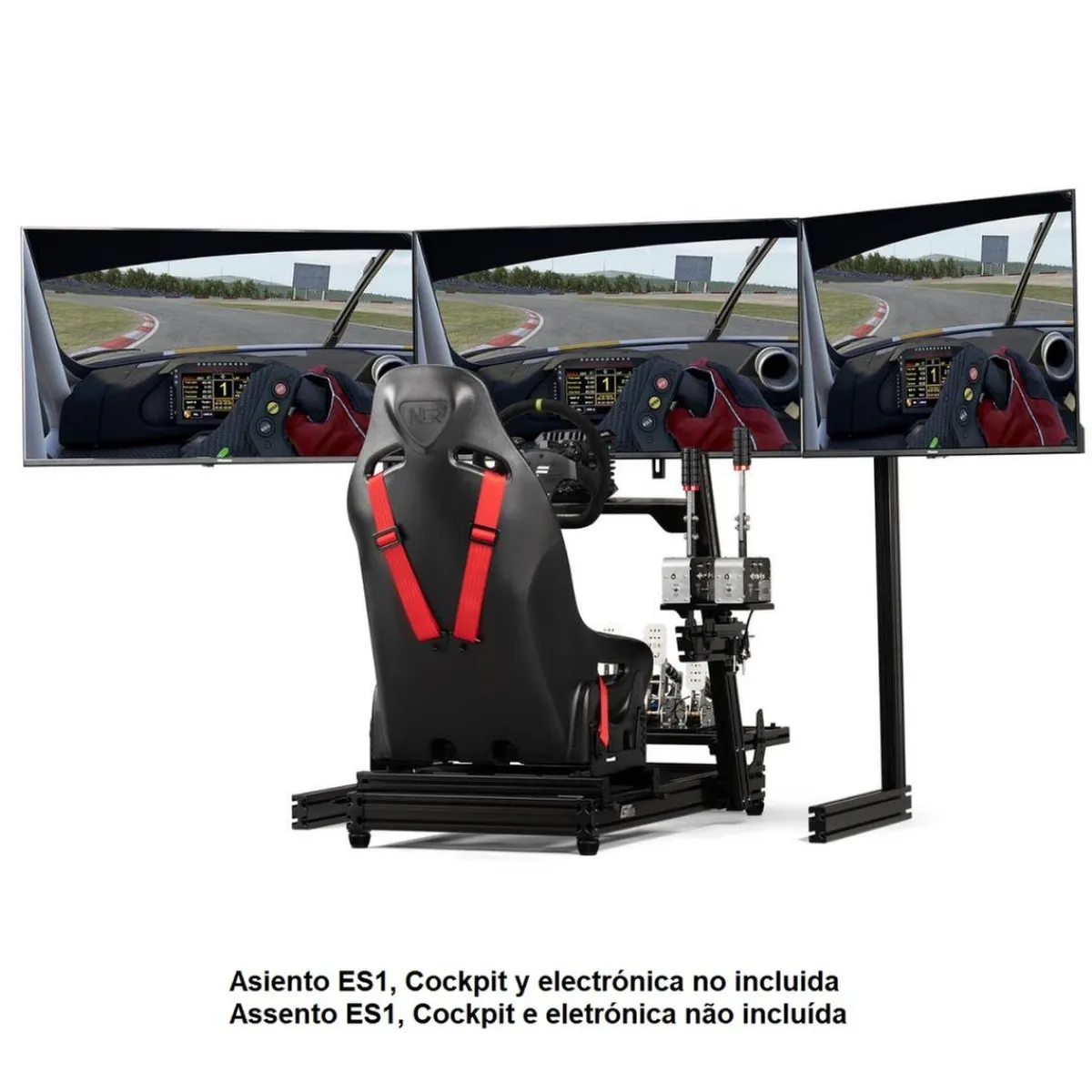 Clearance - Soporte Triple Monitor Elite Black Videojuegos