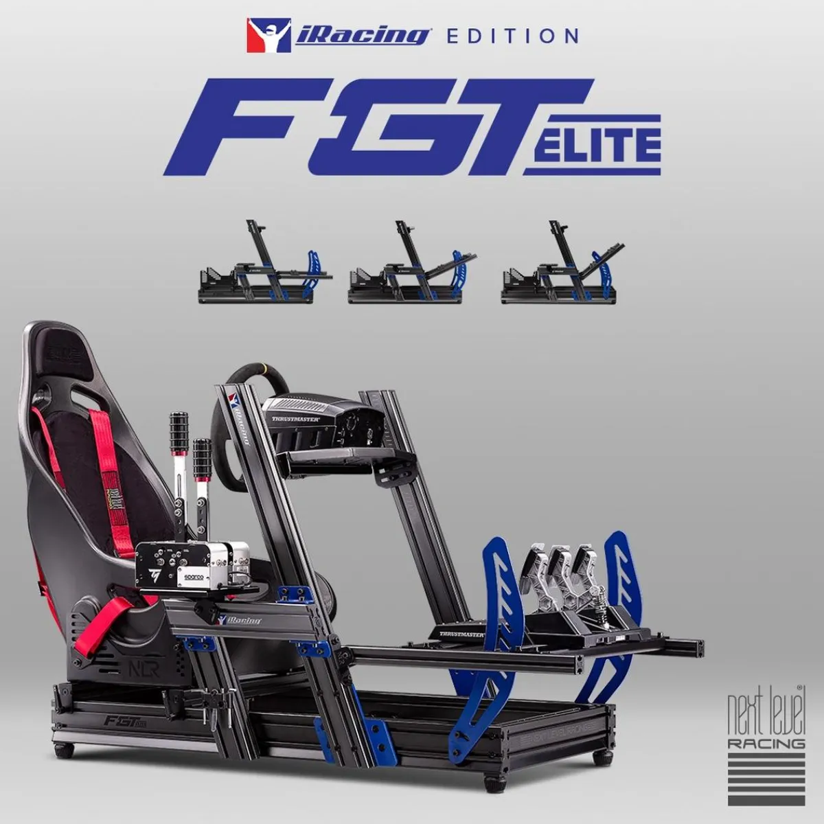 Cockpit Aluminium Simulator para sillón Gaming iRacing Edition*NEXT LEVEL RACING New