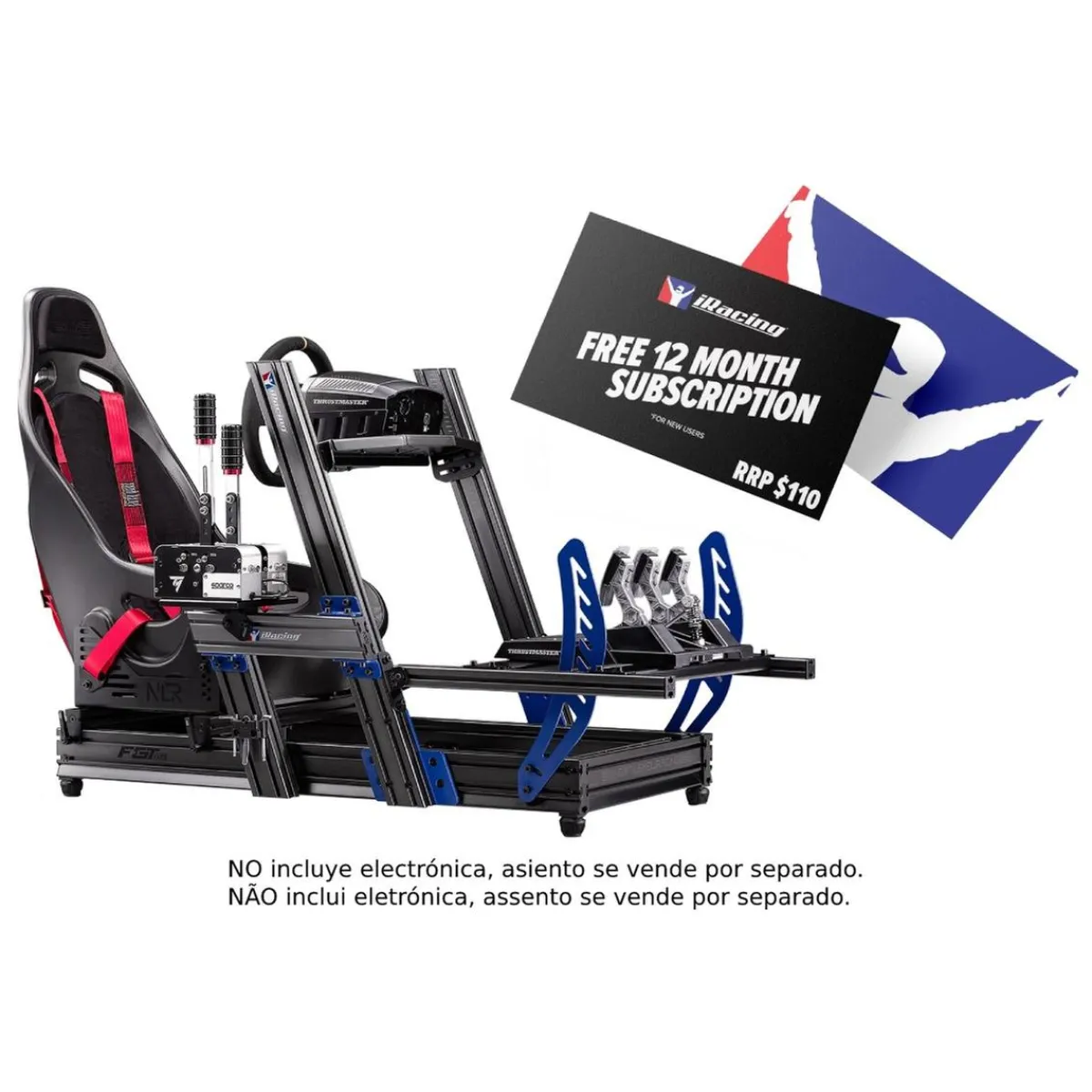 Cockpit Aluminium Simulator para sillón Gaming iRacing Edition*NEXT LEVEL RACING New