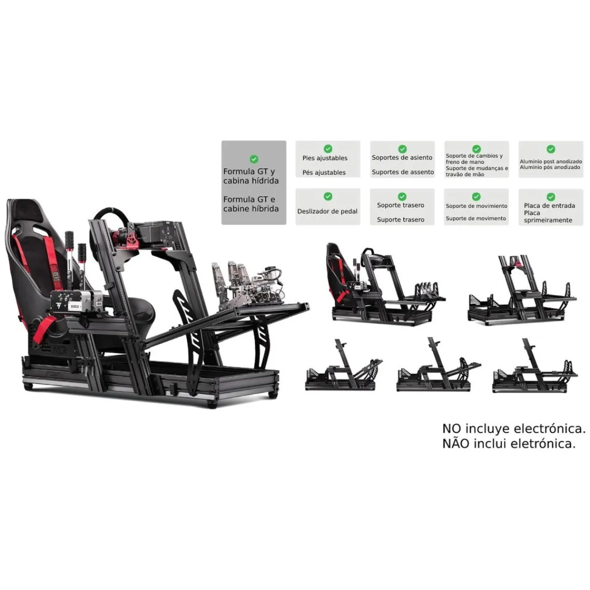 Cockpit Aluminium Simulator para sillón Gaming iRacing Edition*NEXT LEVEL RACING New