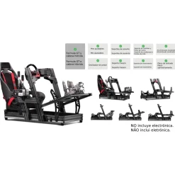 Outlet Cockpit Aluminium Simulator para sillón Gaming Front & Side Mount Edition Videojuegos