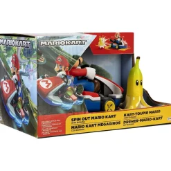 Online - Super Mario - Vehículo acrobático de Super Mario Kart con plátano y giros 360º ㅤ Figuras De Acción