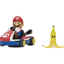 Online - Super Mario - Vehículo acrobático de Super Mario Kart con plátano y giros 360º ㅤ Figuras De Acción