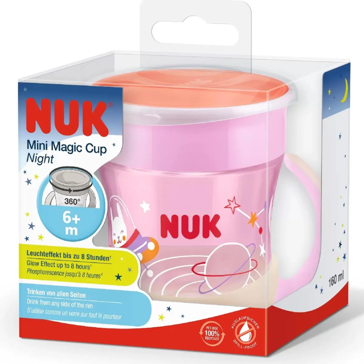 - Mini Taza Mágica Noche Rosa*NUK Best