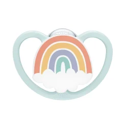 - Pack 2 chupetes Space silicona 0-6 meses Zorro/Arcoíris Biberones Y Chupetes·Chupetes