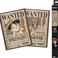 One Piece - Set 2 pósters Chibi Wanted Luffy & Ace 52 x 38 cm*ABYSSE CORP Online
