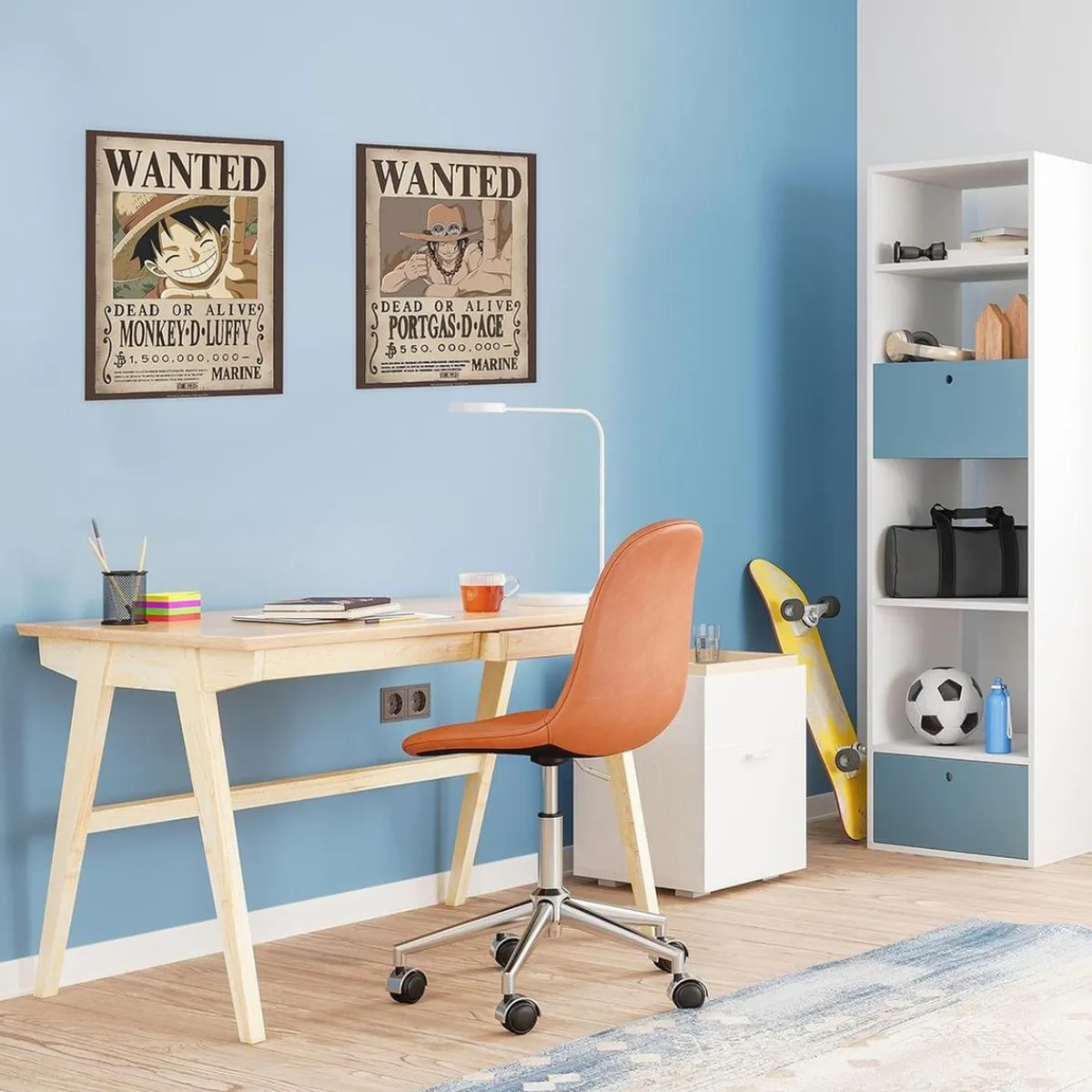 One Piece - Set 2 pósters Chibi Wanted Luffy & Ace 52 x 38 cm*ABYSSE CORP Online