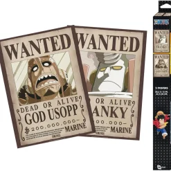 Sale One Piece - Set 2 Pósters Wanted Usopp & Franky 52 x 38 cm Merchandising|Friki Zone