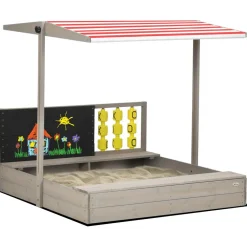 - Arenero de madera con toldo y pizarra*Outsunny Online