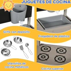 Clearance - Arenero de madera con toldo Juguetes De Verano