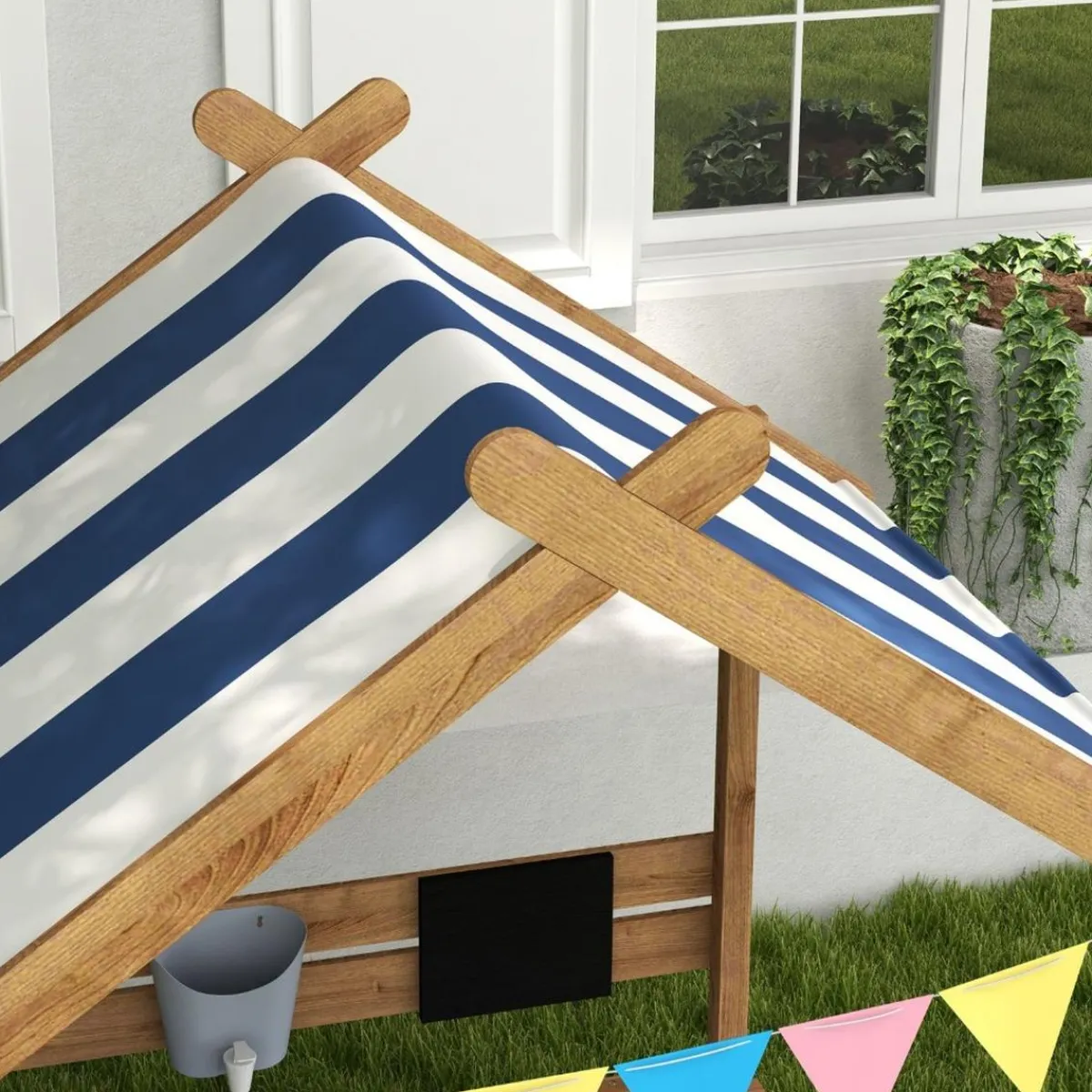 Outsunny - Arenero de madera Casita*Homcom New