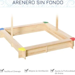 Outlet - Arenero de madera Juguetes De Verano