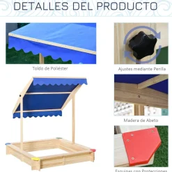 Outlet - Arenero de madera Juguetes De Verano
