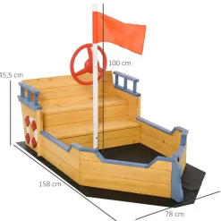 Outlet - Arenero galeón de madera Juguetes De Verano