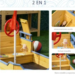 Outlet - Arenero galeón de madera Juguetes De Verano