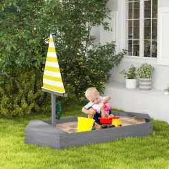 Discount - Arenero infantil madera Barco Juguetes De Verano