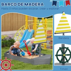 Discount - Arenero infantil madera Barco Juguetes De Verano