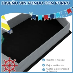 Discount - Arenero infantil madera Barco Juguetes De Verano