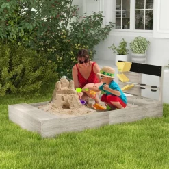 Best - Arenero infantil de madera con juegos Juguetes De Verano