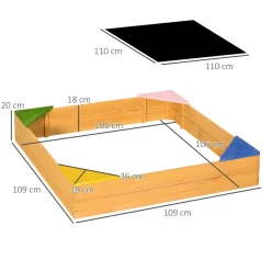 Discount - Arenero infantil de madera Juguetes De Verano