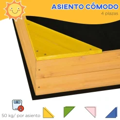Discount - Arenero infantil de madera Juguetes De Verano
