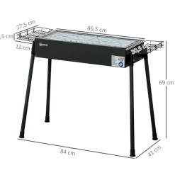 Hot - Barbacoa de carbón portatil con dos parrillas Juguetes De Verano