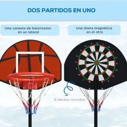 Sale Outsunny - Canasta baloncesto con diana Deportes