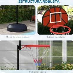 Sale Outsunny - Canasta baloncesto con diana Deportes