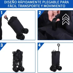 - Carro de playa plegable*Outsunny New