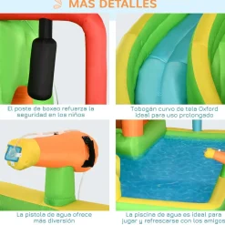 - Castillo hinchable 7 en 1 grande*Outsunny Sale