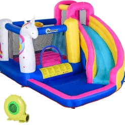 - Castillo hinchable infantil 5 en 1*Outsunny Best