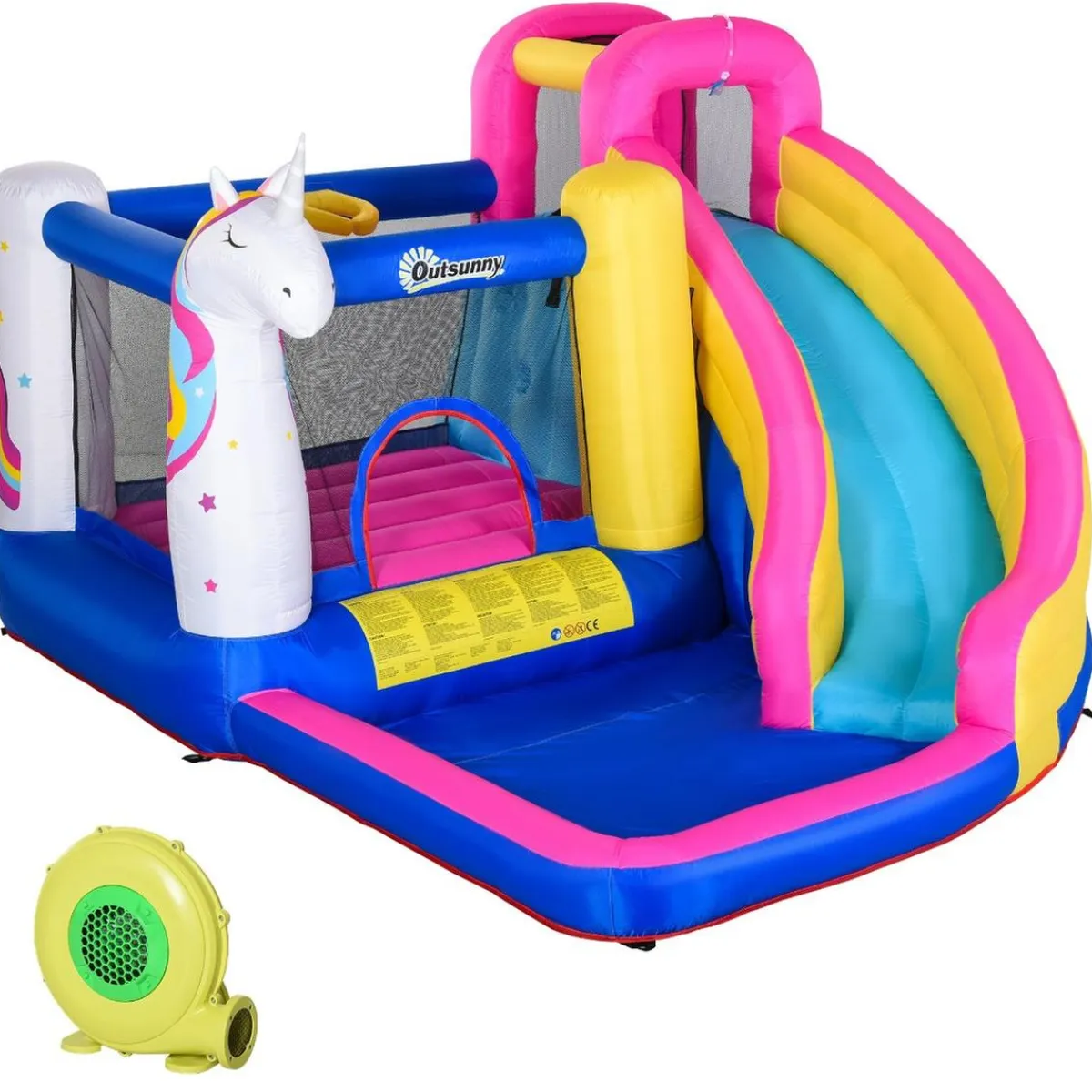 - Castillo hinchable infantil 5 en 1*Outsunny Best