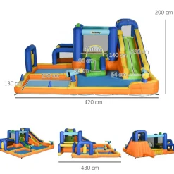 - Castillo hinchable 7 en 1*Outsunny Best