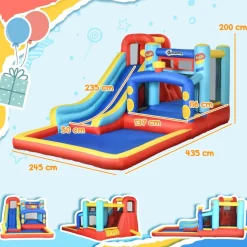 - Castillo hinchable con inflador*Outsunny Sale