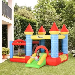 - Castillo inflable infantil 4 en 1*Outsunny New