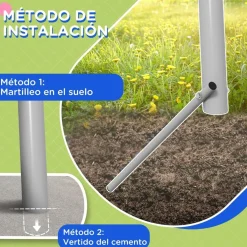 - Columpio de Jardín 2 en 1*Outsunny