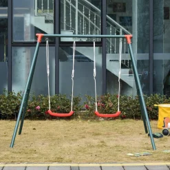 Outlet - Columpio metálico doble Columpios
