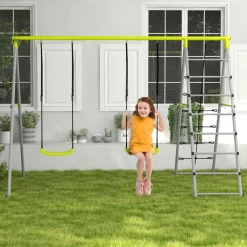 - Conjunto 4 en 1 Columpios con Escalador Columpios